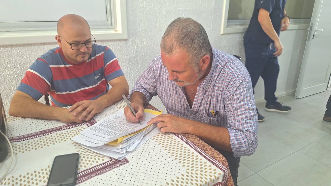 Poletti en Unidad Sanitaria de PM