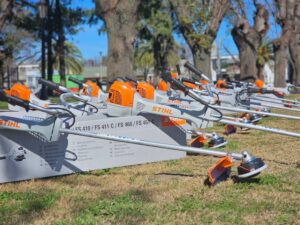 La municipalidad adquirió 20 motoguadañas.