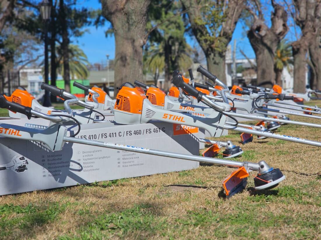La municipalidad adquirió 20 motoguadañas.