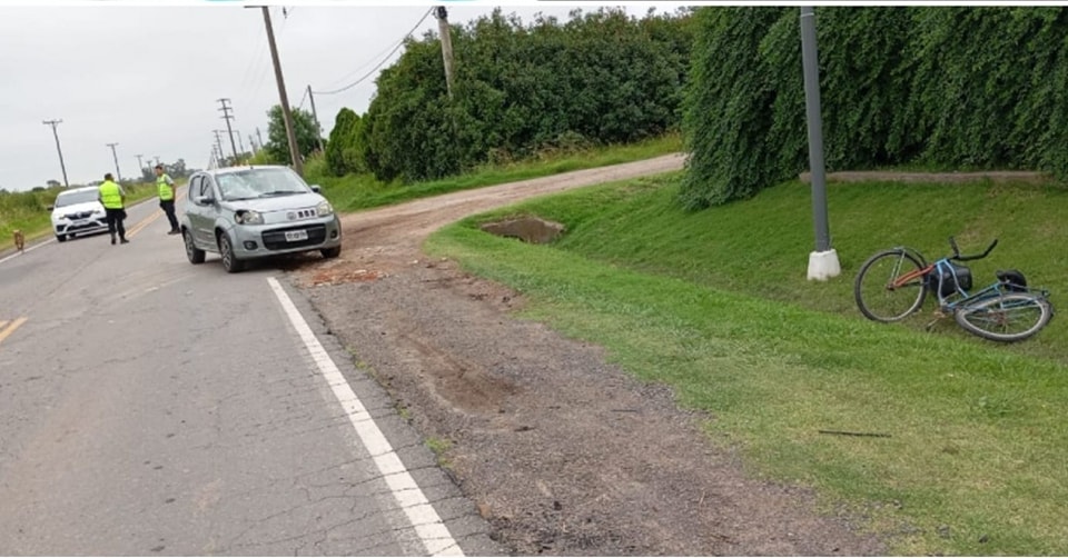 El siniestro fue en Avda. San Martín, en el ingreso a Villa Ramallo.