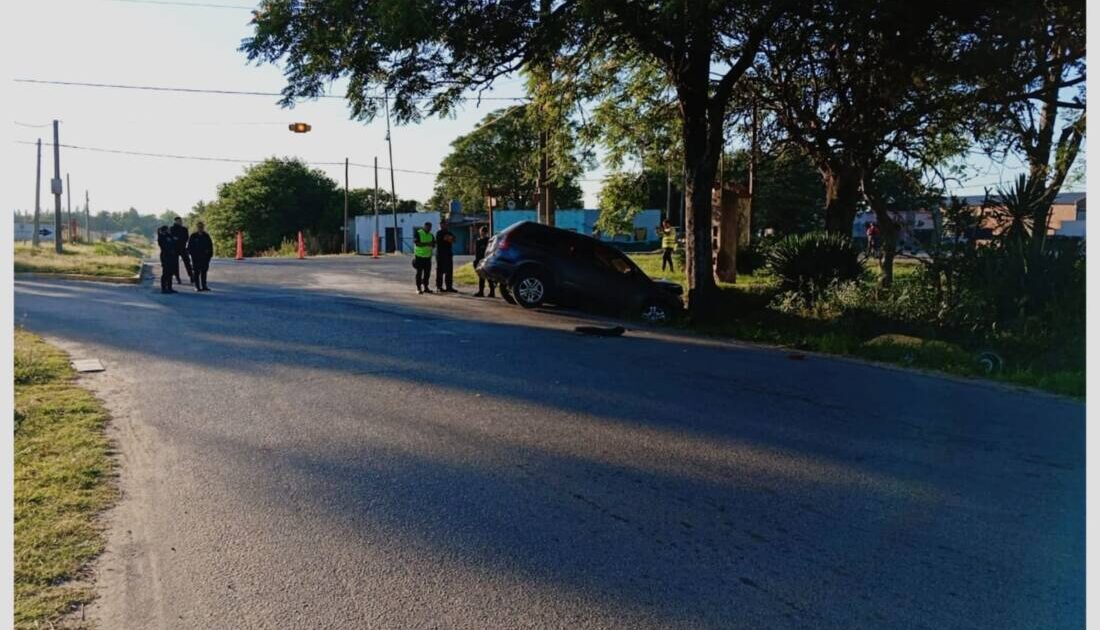 El choque fue en Vuelta del Eje